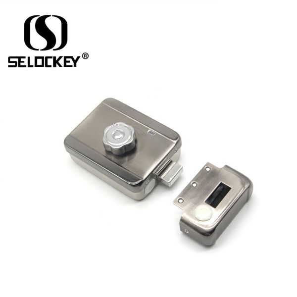 Quality Electronic Access Control Outside Mechanical 12V Rim Door Locks for sale