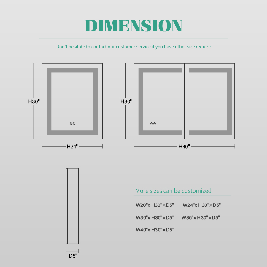 LED Mirror Cabinet Bathroom Vanity Set for Luxury Commercial Hotel Center by Eterna