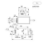 U1253 7.2w 12mm Open Frame Solenoid