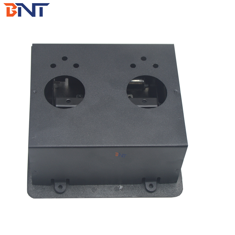 Built in desk gas support pop up electrical desktop socket box