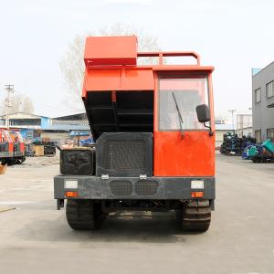 China CE 10 Ton Mobile Small Engine Electric Start Crawler Dumper Truck Engineering Rubber Tracks wholesale