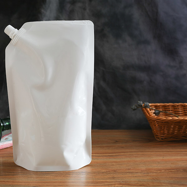 White Hand Sanitizer 60mic Liquid Packaging Pouch Detergent Juice Filling Pouch