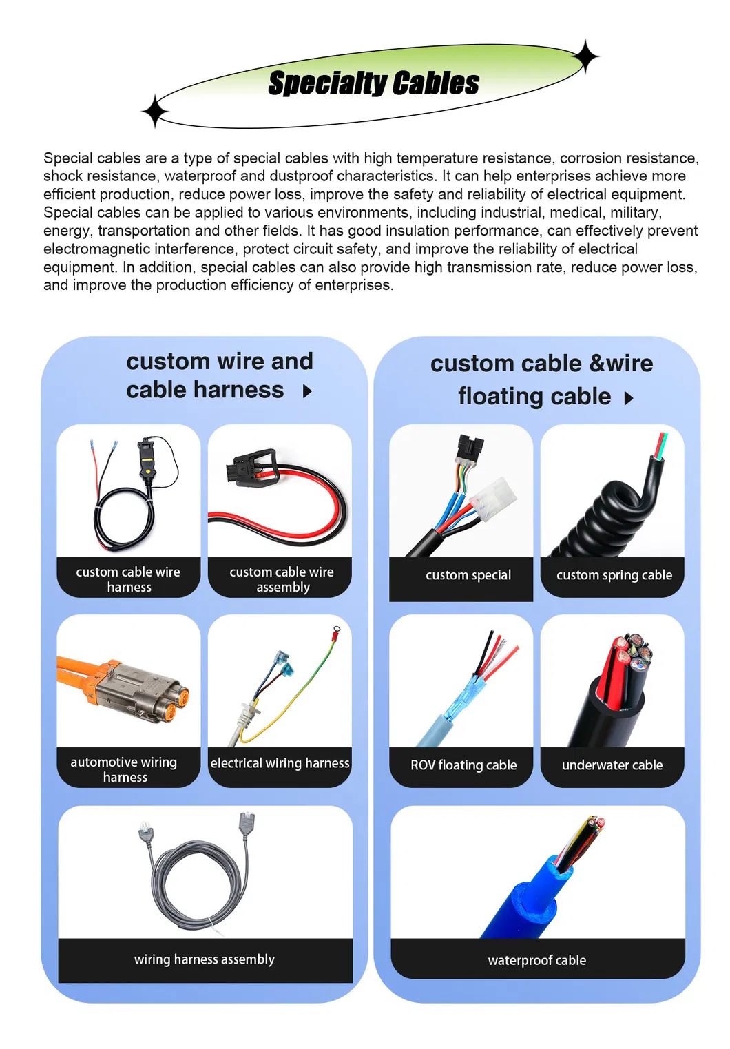 OEM Waterproof Rov Floating Underwater Cable Multi-Core Floating Cable Coaxial Wire Cable