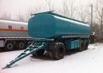 Fuel / Diesel Carbon Steel Tanker Trailer , Drawbar Semi Trailer 25000L 3 Axles
