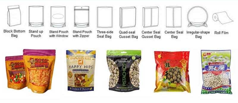 Stand Up Bag 50g Multihead Weigher Packing Machine