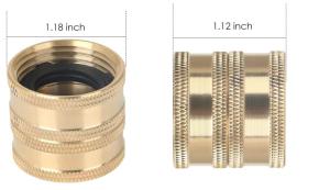 China CNC Garden Hose Connection 3/4'' Brass Tee Fitting wholesale