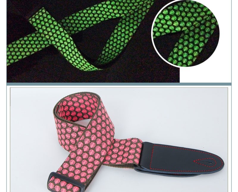 120-180 Cm Classic Personalised Guitar Strap Dye Sublimation Printed Logo