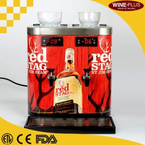China 3 Side Sticker Decorated Chilled Shot Dispenser With 2 X 900ml Inner Tank wholesale