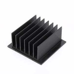 China Anodized Black Extruded Aluminium Heatsink Profile Comb Shape wholesale