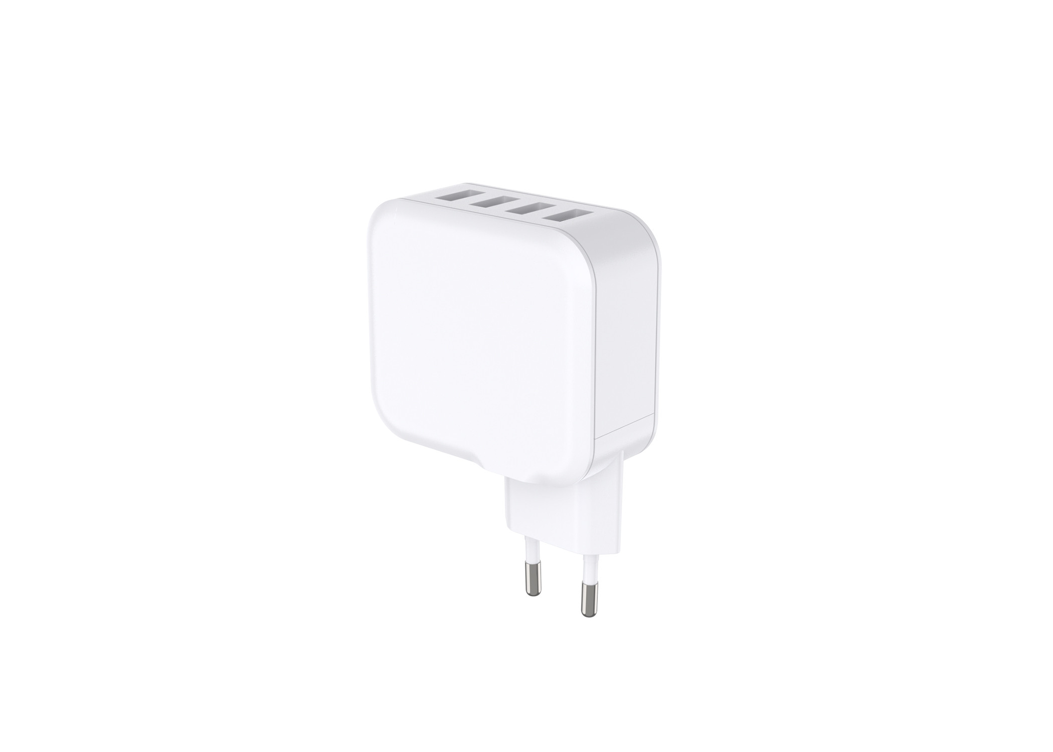 90g Multi USB Wall Charger , EU Plug USB Charger 98.3x70x30mm