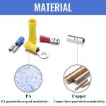 Home Plastic Uninsulated Ring Terminals , Lightweight Non Insulated Ring Lugs