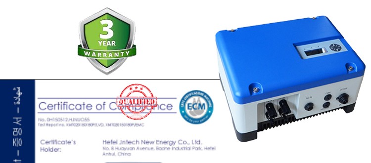 Fanless Domestic Solar Inverter / Solar Ac Pump Controller Wall Mounting Installation