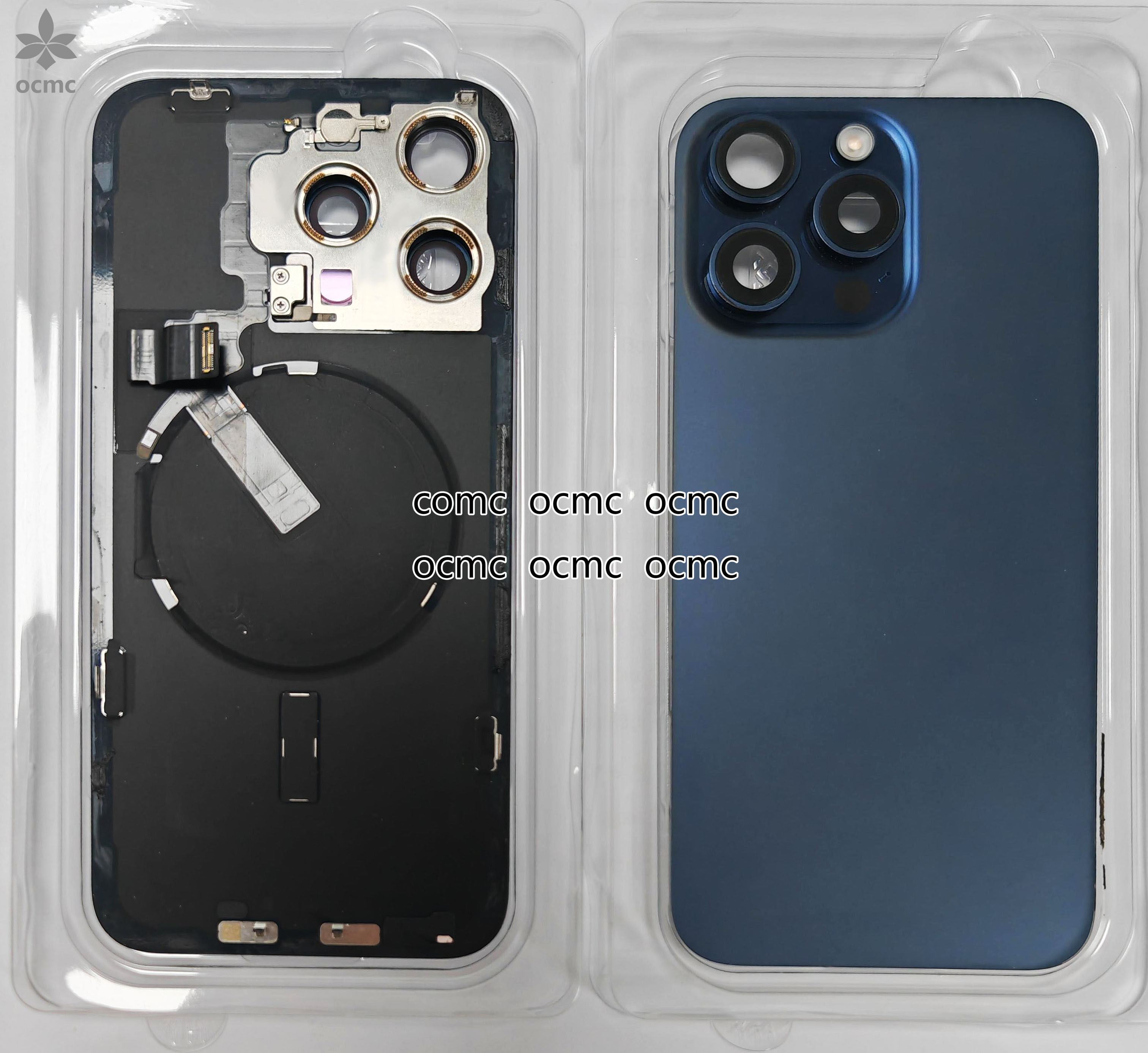 Wireless Charging Back Cover Housing With Nfc For IPhone 15 Pro Max