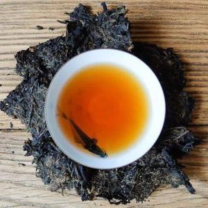 China Traditional Chinese Tea Brick , Anhua Big Leaf Tea Compressed Fermented wholesale