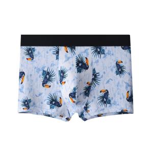 China Ice Silk Mens Seamfree Boxers Cartoon Pattern Breathable Underwear Panties wholesale