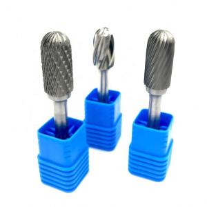 China 12mm Head 6mm Cylindrical Carbide Burr Tungsten Carbide Burr Bits wholesale