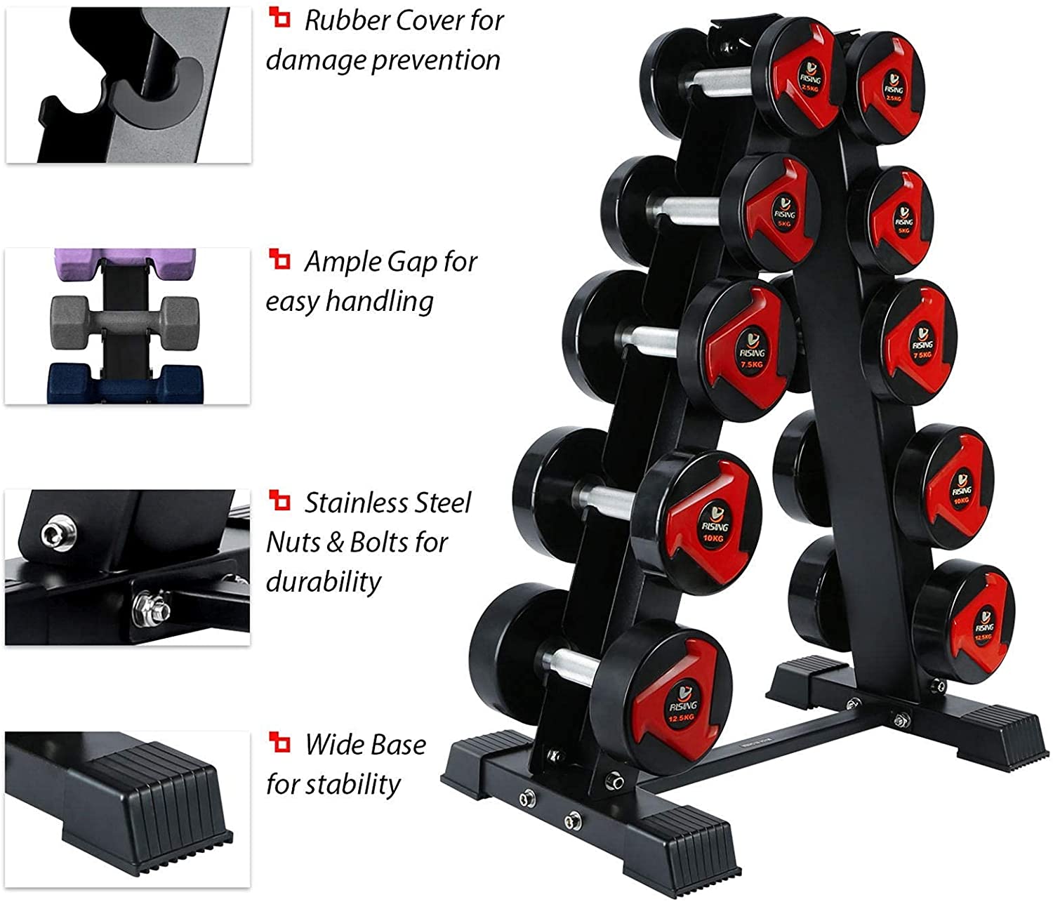 A Type Dumbbell Rack Home Gym Equipment Free Wights Racks