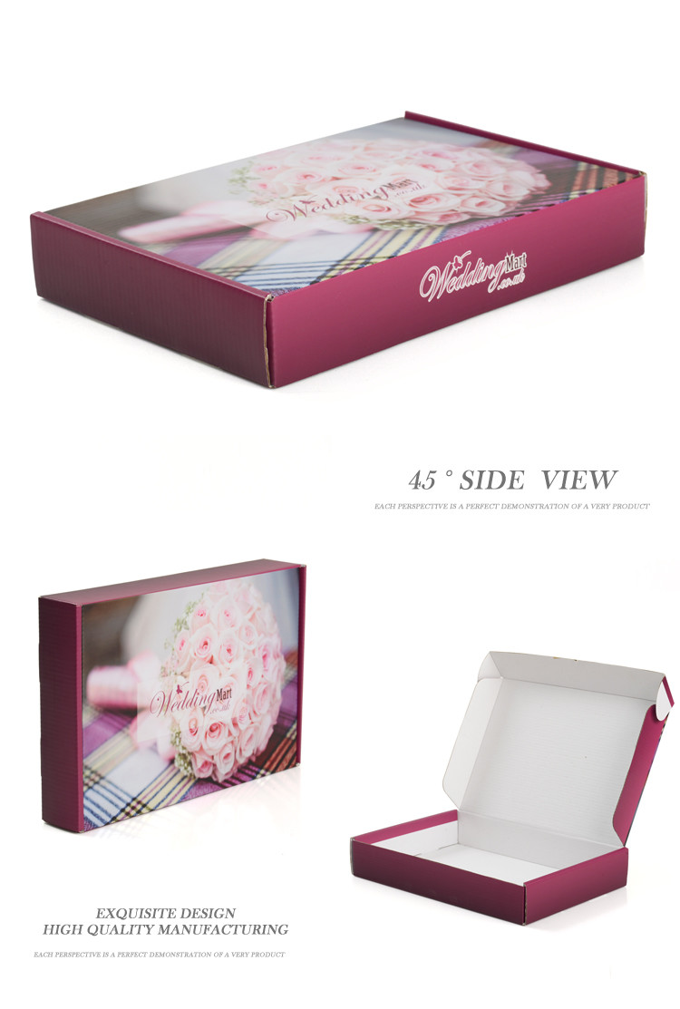 Custom Logo Wedding Party Favor Bridal Bouquet Shipping Box