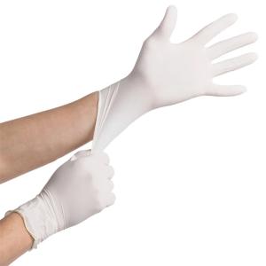 China Dustless Latex Free White Disposable Vinyl Gloves wholesale