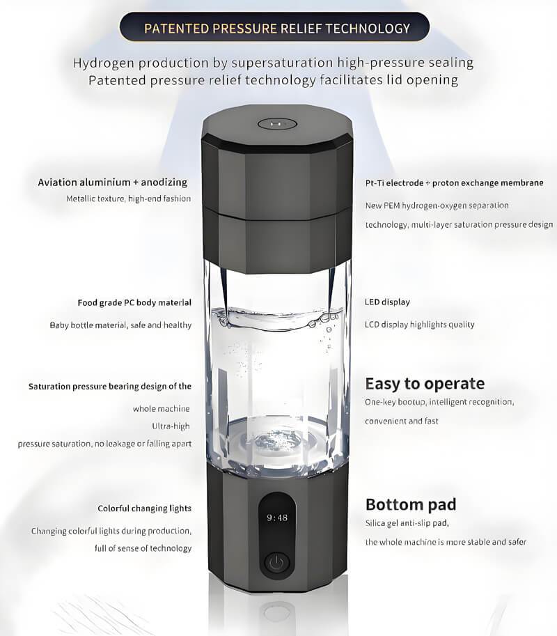 Hydrogen Water Bottle Integrated Suction And Drinking Wholesale