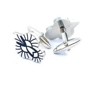 China Tagor Jewelry Regular Inventory High Quality Hot 316L Stainless Steel Cuff Links CQK54 wholesale