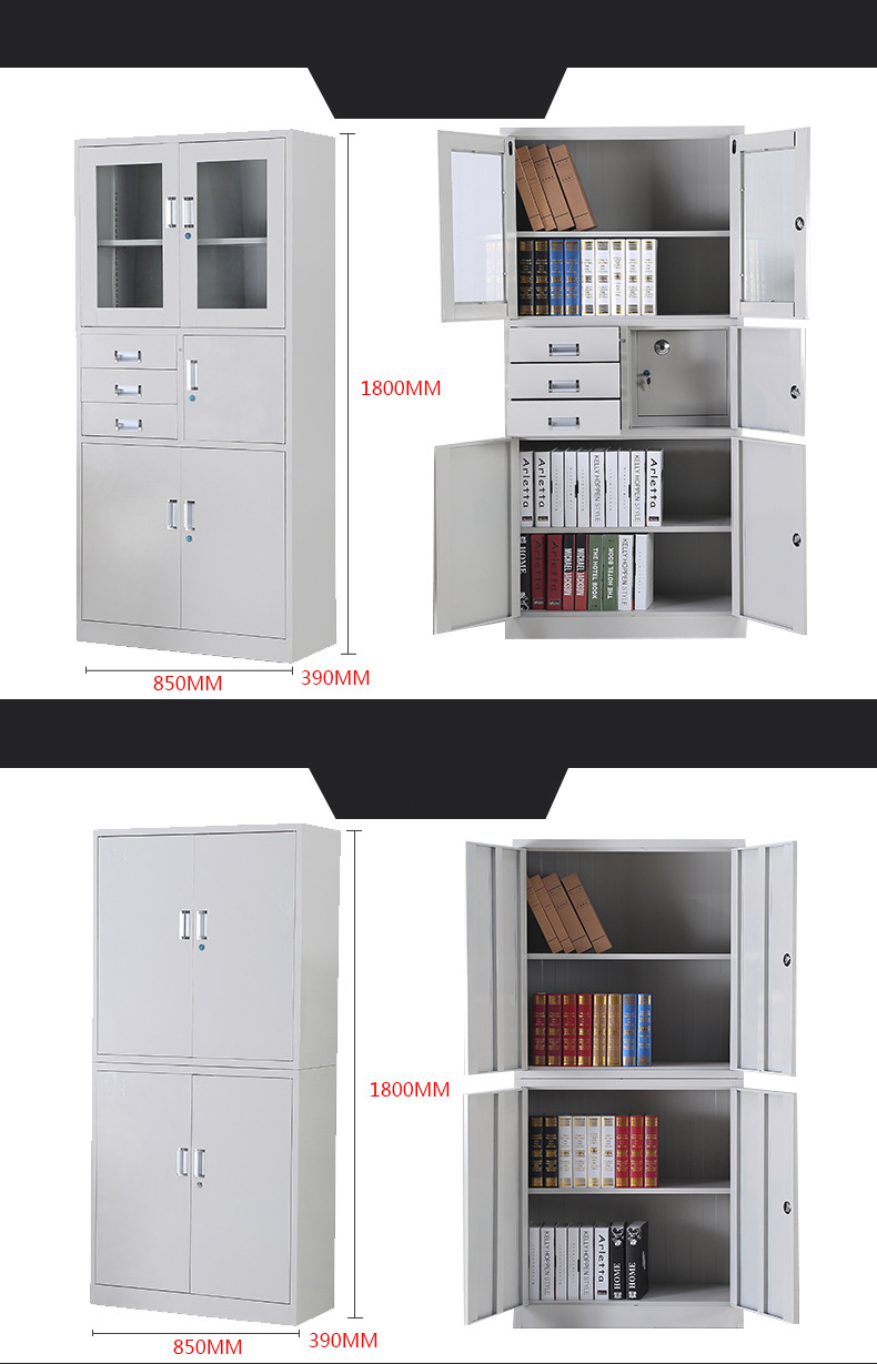 Streamline Office Data Management with this Metal Filing Cabinet and Storage Rack