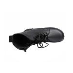 Split Embossed Leather Combat Tactical Boots Officer Police Duty Shoes