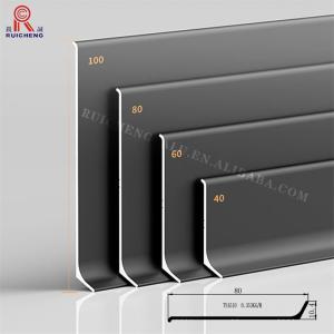 China 7075 Aluminium Skirting 100mm Distortion Resistant Waterproof wholesale