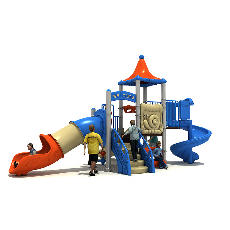 Children Plastic Playground Park Slide YST-19062 Outdoor 11 X 6.8 X 6.8m