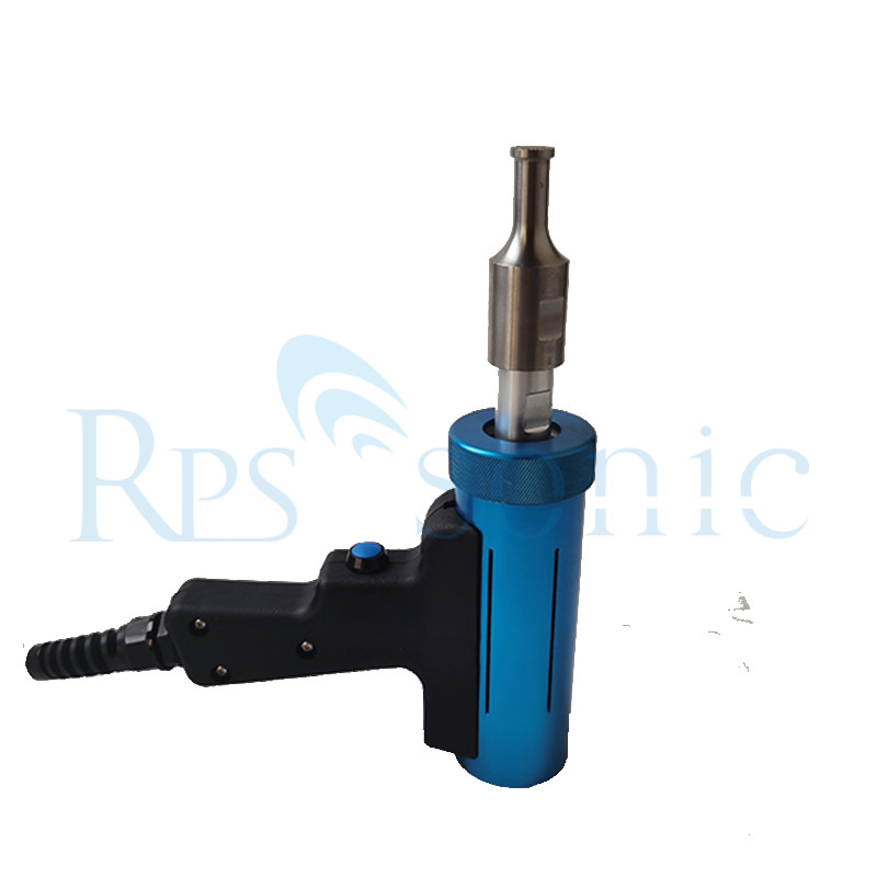 28khz High Amplitude Ultrasonic Spot Welding Gun with titanium horn