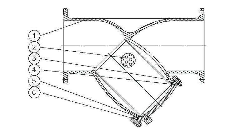 Din Y Type Strainer Drawing