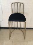 Reinforced Flannel 105cm 41.5cm Wrought Iron Bar Stools