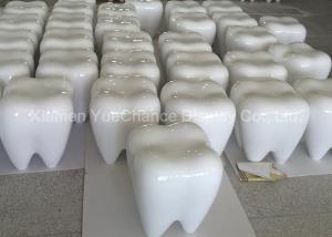 China Custom Teeth Shape Fiberglass Furniture White Color Fiberglass Stool Nice Appearance wholesale