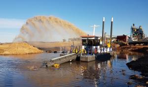 China 6 inch hydraulic cutter suction dredger for capital dredging wholesale