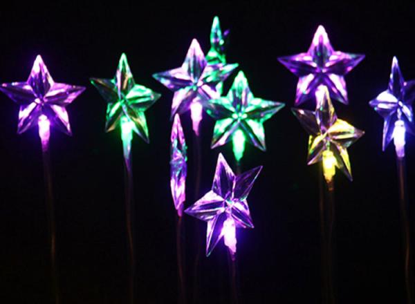 LED Pentacle Lights Outdoor Low Pressure Waterproof Star Lawn Decoration