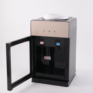 China Metal Tempered Glass Material Electric Hot Cold Table Water Dispenser for Home and Office wholesale