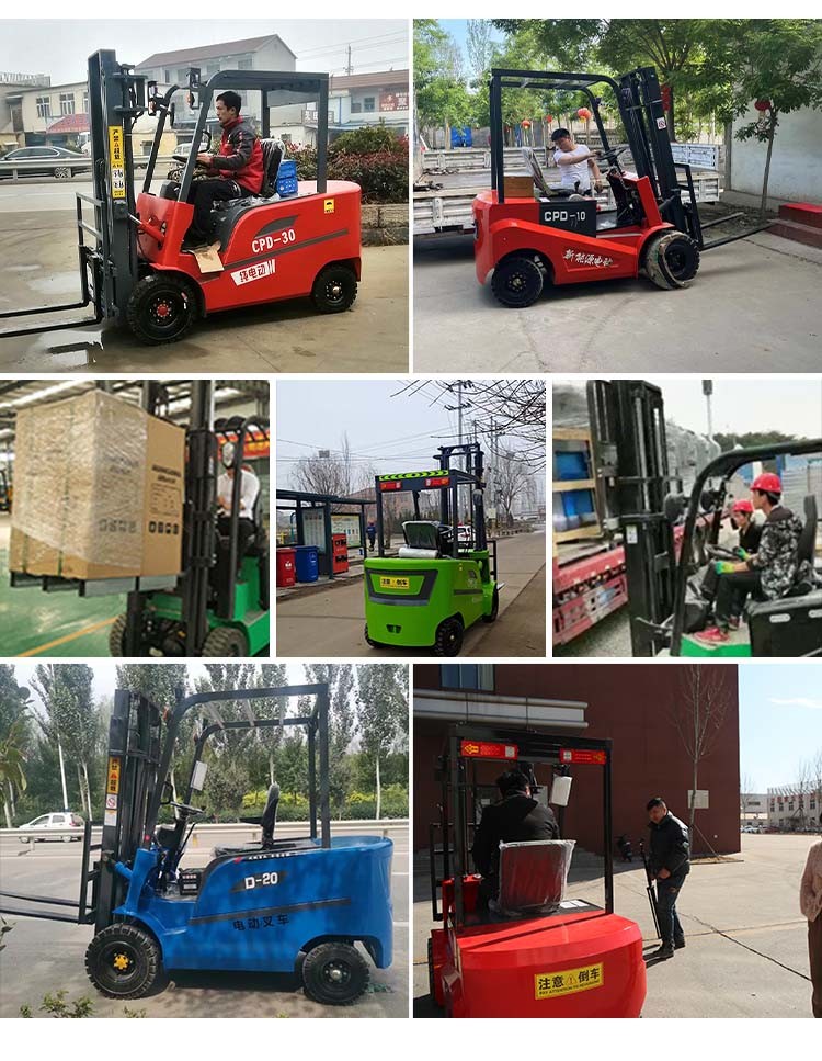 60V 4x4 Powered Forklift Fork-lift Truck 2.5T Full Electric Pallet Stacker Forklift
