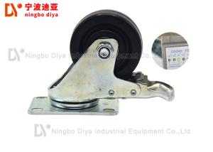 China Anti Static Plate Caster Wheels For Hand Cart / Lean Tube Shelves wholesale