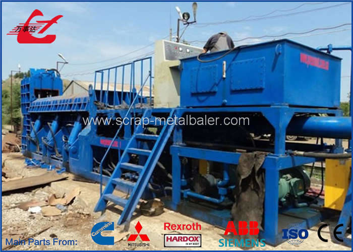 400 Ton 74kW Scrap Metal Baler , Hydraulic Shearing Machine