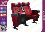 Ergonomic Steel Frame Powder Coated Cinema Theater Chairs With Cupholder