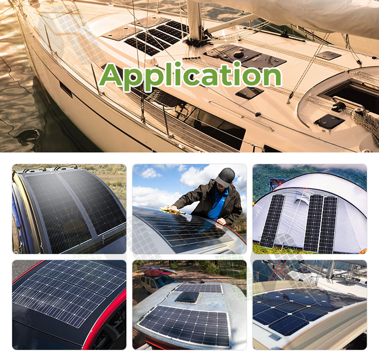 18V 170w Flexible Monocrystalline Solar Panel Photovoltaic Module