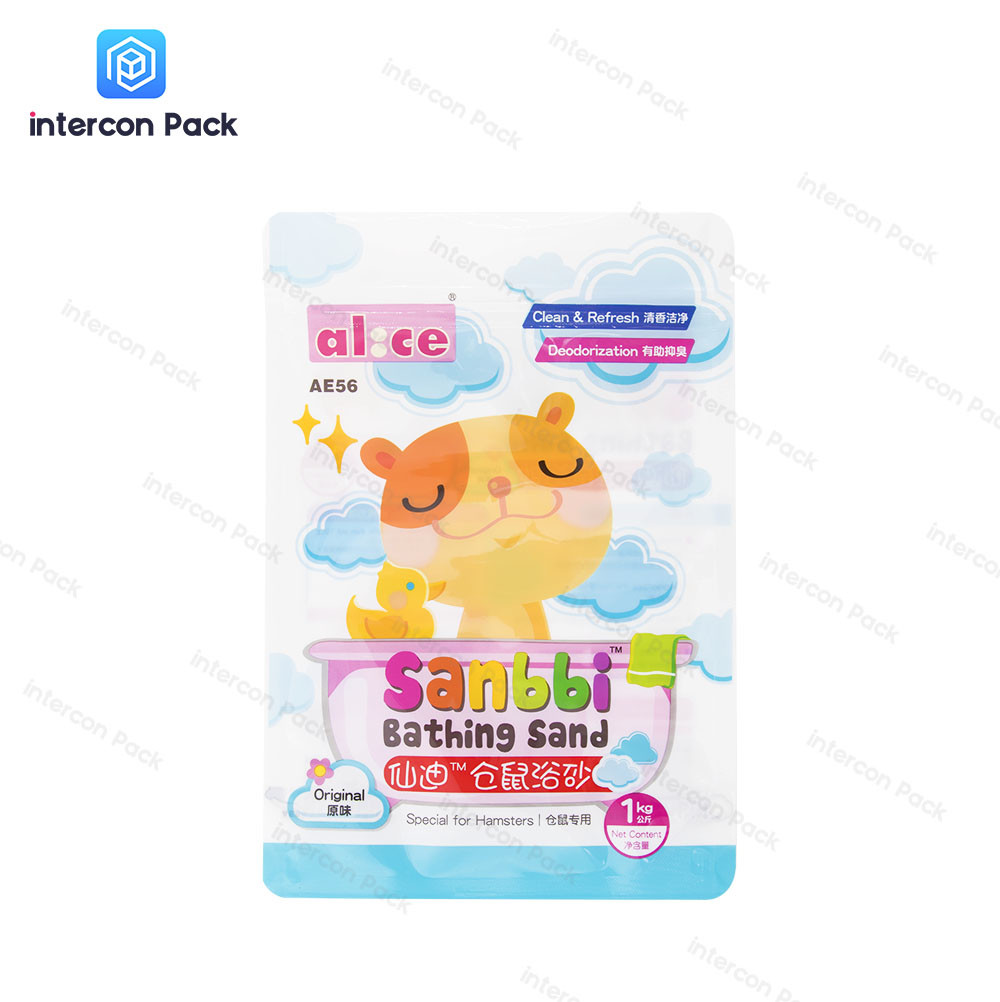 Gravure Printing Plastic Packaging Bag Zipper Stand Up Customized Size