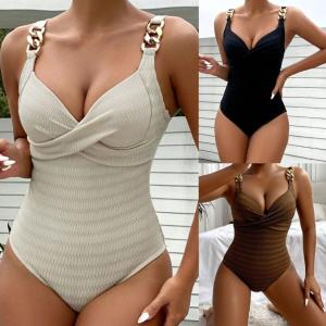 China Red Striped Burkini Curvy Bathing Suits Form Fitting wholesale