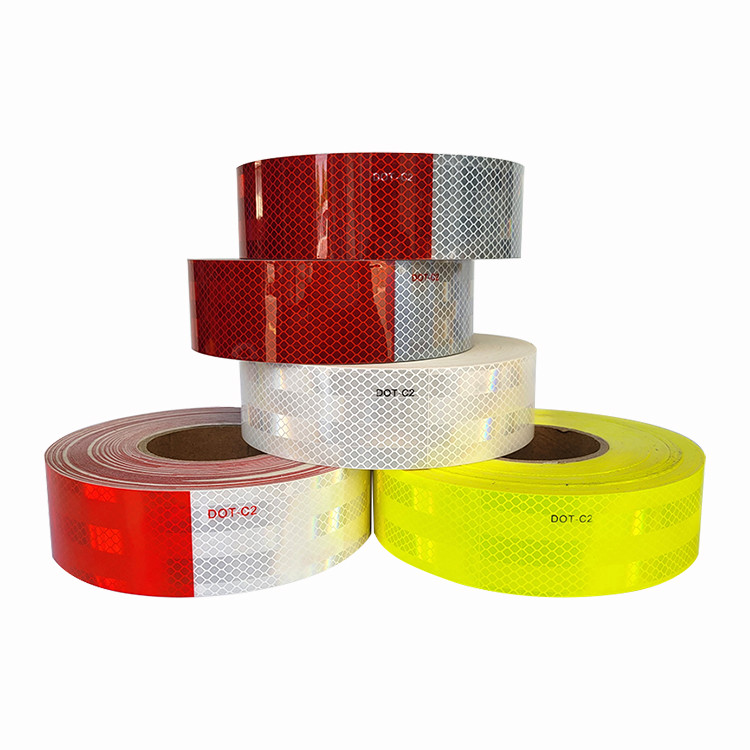 High Visibility Reflective Tape Red and White DOT-C2 For Vehicles For Truck Reflective Tape