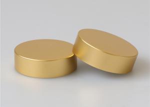 China Glass Cosmetic Jars Screw Jar Lids 46mm Luxury Metal Gold Color Or Custom wholesale