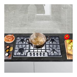 China Multifunction 5 Burner Gas Stove Standard Stainless Steel Gas Cooker wholesale