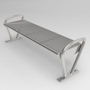 China Outdoor Powder Coating 1250mm Steel Garden Benches wholesale