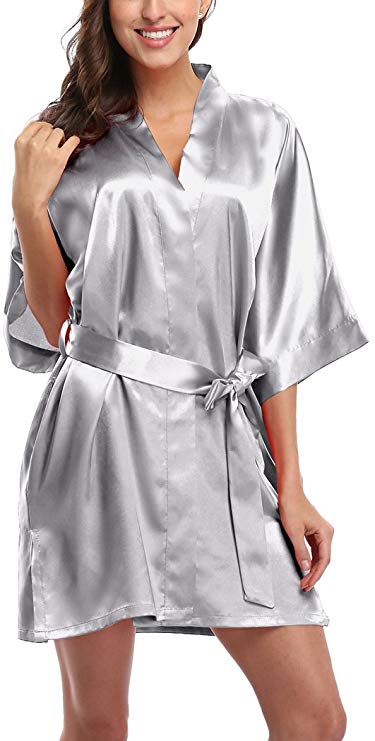 Black Sexy 100% Mulberry Silk Nightgown Short Plain Dyed 200Gsm Weight