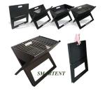 SGS 45cm dia Portable Folding Bbq Grill / Metal Charcoal Grill Easy Set Up