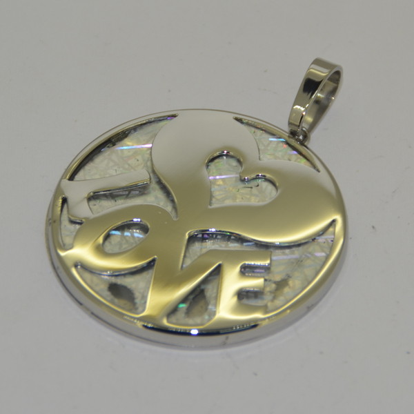 Fashion High Quality Fashion Stainless Steel Round Shapped Necklace Pendant